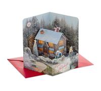 Hallmark Paper Wonder Thomas Kinkade - Tarjeta de Navidad musical desplegable (Deck the Halls)