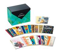 Hallmark Paquete de 24 tarjetas de felicitación hechas a mano en caja surtidas, de caoba, tarjetas de cumpleaños, tarjetas de baby shower, tarjetas de boda, tarjetas de condolencias, tarjetas de