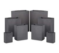 Hallmark Paquete de bolsas de regalo grises en varios tamaños (paquete de 8-2 pequeñas de 5 pulgadas, 2 medianas de 8 pulgadas, 2 grandes de 11 pulgadas, 2 extragrandes de 14 pulgadas) para bodas, día