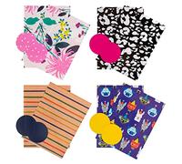Hallmark Paquete de papel de regalo y etiquetas de regalo para cualquier ocasión, 8 hojas y 8 etiquetas en 4 diseños