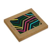 Hallmark Paquete múltiple de tarjetas de agradecimiento, 10 tarjetas, 1 diseño gráfico de neón, con sobres blancos