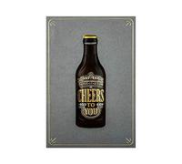 Hallmark Signature Collection - Tarjeta de felicitación de cumpleaños, diseño contemporáneo de botella de cerveza