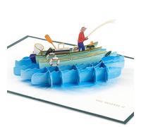 Hallmark Signature Paper Wonder Fishing - Tarjeta desplegable de pesca (Have a Reel Nice Day) para cumpleaños, día del padre, solo porque