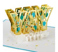 Hallmark Signature Paper Wonder - Tarjeta de cumpleaños desplegable con letras 3D