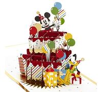 Hallmark Signature Paper Wonder - Tarjeta de cumpleaños desplegable (Disney Mickey Mouse y sus amigos)