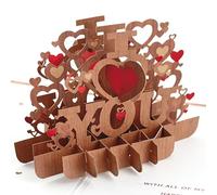 Hallmark Signature Paper Wonder Wood - Tarjeta de felicitación para el día de San Valentín (All My Heart)