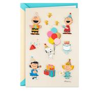 Hallmark Signature Peanuts - Tarjeta de cumpleaños (Charlie Brown and Friends)