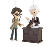 Hallmark Storied Moments, Adorno de Harry Potter y Ollivander, decoración de árbol de Harry Potter, Adorno Colgante de Resina, Adorno Colgante de Navidad, Regalos para Navidad