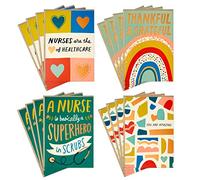 Hallmark Surtido de tarjetas de agradecimiento, las enfermeras son superhéroes (16 notas de agradecimiento y sobres para enfermeras, cuidadores)