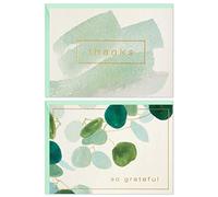 Hallmark Surtido de tarjetas de agradecimiento, vegetación de acuarela (50 notas de agradecimiento y sobres)