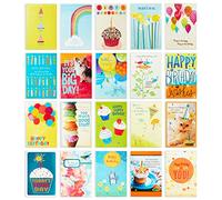 Hallmark Surtido de tarjetas de cumpleaños, 20 tarjetas con sobres (caja organizadora de tarjetas de recambio)