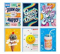 Hallmark Surtido de tarjetas de cumpleaños, vintage (36 tarjetas con sobres)