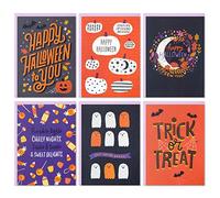 Hallmark Surtido de tarjetas de Halloween, trucos y golosinas (36 tarjetas con sobres)