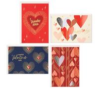 Hallmark Surtido de tarjetas de San Valentín, 24 tarjetas y sobres (decoración de corazón)