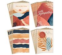 Hallmark Surtido de tarjetas de simpatía, palmas pintadas (16 tarjetas Surtidas para pensar en ti con sobres)