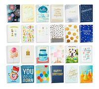 Hallmark Surtido de tarjetas para todas las ocasiones: 48 tarjetas con sobres (cumpleaños, agradecimiento, felicitaciones, condolencias, baby shower, en blanco)