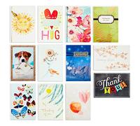 Hallmark Surtido de tarjetas para todas las ocasiones: pensando en ti, agradecimiento, tarjetas de condolencias (12 tarjetas, caja organizadora de tarjetas de recambio)