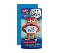 Hallmark Tarjeta 3D para el día del padre para papá, divertido diseño de animales ilustrados