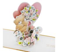 Hallmark Tarjeta de cumpleaños 3D y desplegable, diseño Forever Friends, Día de la Madre, aniversario, amor, oro