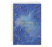 Hallmark Tarjeta de amor firma, tarjeta de aniversario, tarjeta de cumpleaños romántica, tarjeta del día más dulce (deseo en una estrella)