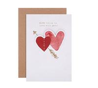 Hallmark Tarjeta de aniversario de amor general, diseño clásico de ilustración