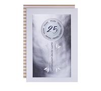 Hallmark Tarjeta de aniversario de plata de 25 años, diseño clásico basado en texto, 25571274