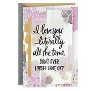 Hallmark Tarjeta de aniversario para marido, esposa, novio, novia (Love You All the Time)