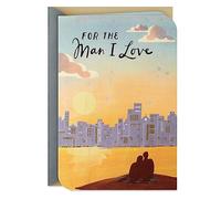 Hallmark Tarjeta de aniversario para marido o novio (Man I Love)