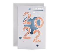 Hallmark Tarjeta de boda para 2022 - Diseño de cubo 3D