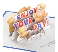 Hallmark Tarjeta de cumpleaños 3D y desplegable, diseño Forever Friends, celebración, graduación, azul