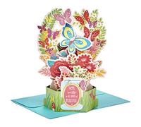 Hallmark Tarjeta de cumpleaños con diseño 3D de mariposa y floral
