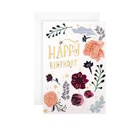 Hallmark Tarjeta de cumpleaños con diseño floral "Good Mail"