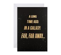 Hallmark Tarjeta de cumpleaños con texto en inglés "Disney Star Wars"