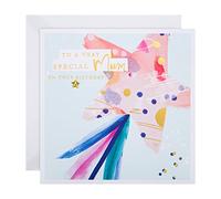 Hallmark Tarjeta de cumpleaños grande para mamá, diseño clásico de estrella brillante