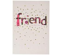 Hallmark Tarjeta de cumpleaños para amigos, diseño contemporáneo basado en texto