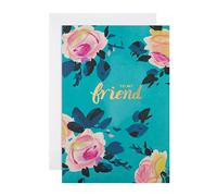 Hallmark Tarjeta de cumpleaños para amigos, elegante diseño floral "Good Mail"