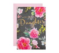 Hallmark Tarjeta de cumpleaños para hija, diseño floral clásico