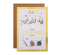 Hallmark Tarjeta de cumpleaños para hijo - Harry Potter Ilustraciones y Actividad