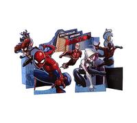 Hallmark Tarjeta de cumpleaños para niños, diseño 3D de Marvel, Spider-Man