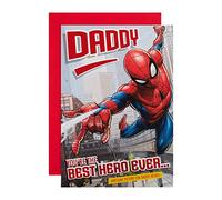 Hallmark Tarjeta de cumpleaños para papá, diseño de Spider-Man de Marvel