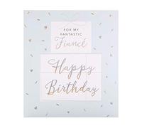Hallmark Tarjeta de cumpleaños para prometido, diseño contemporáneo en relieve