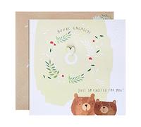 Hallmark Tarjeta de felicitación de compromiso, diseño contemporáneo de oso