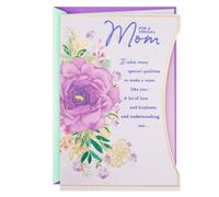 Hallmark Tarjeta de felicitación de cumpleaños para mamá (flor morada)