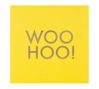 Hallmark Tarjeta de felicitación - diseño contemporáneo de texto en aluminio