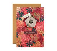 Hallmark Tarjeta de Navidad - Diseño contemporáneo con accesorio para colgar