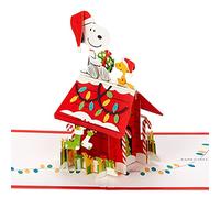 Hallmark Tarjeta de Navidad emergente Signature Paper Wonder (Peanuts, Snoopy's Dog House)