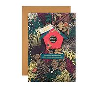 Hallmark Tarjeta de Navidad para alguien especial, diseño contemporáneo con casa de pájaros para colgar