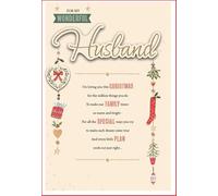 Hallmark Tarjeta de Navidad para marido - para mi maravilloso esposo soy amando esta Navidad por el millón de cosas que haces.