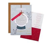 Hallmark Tarjeta de Navidad personalizable - Marco de fotos festivo diseño de bolas