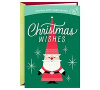 Hallmark Tarjeta de regalo de felicitación de Navidad (Merry Mod Santa)